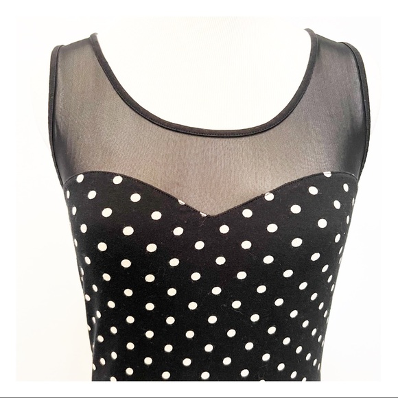 Polka Dot Bodycon Dress, Size M - Picture 2 of 3